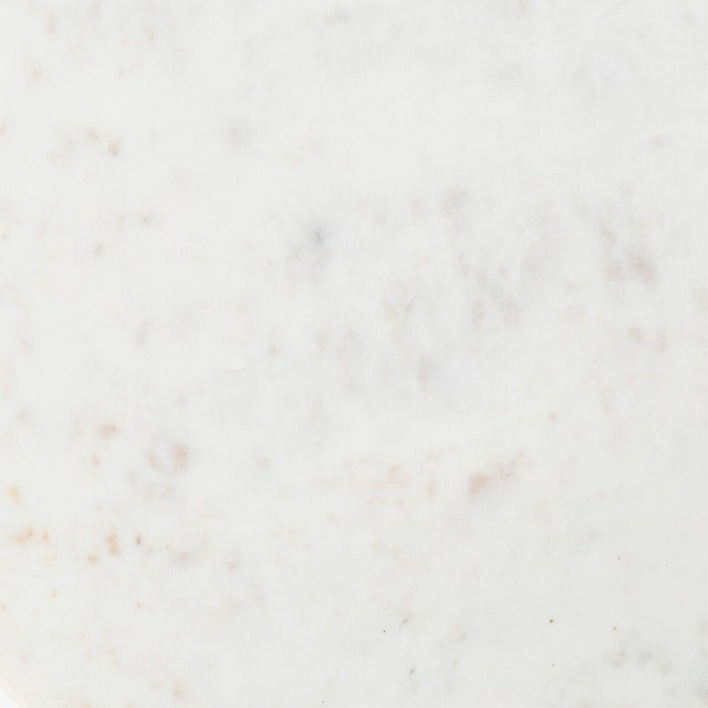 Adalley C Table - Polished White Marble