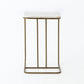 Adalley C Table - Polished White Marble