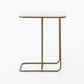 Adalley C Table - Polished White Marble
