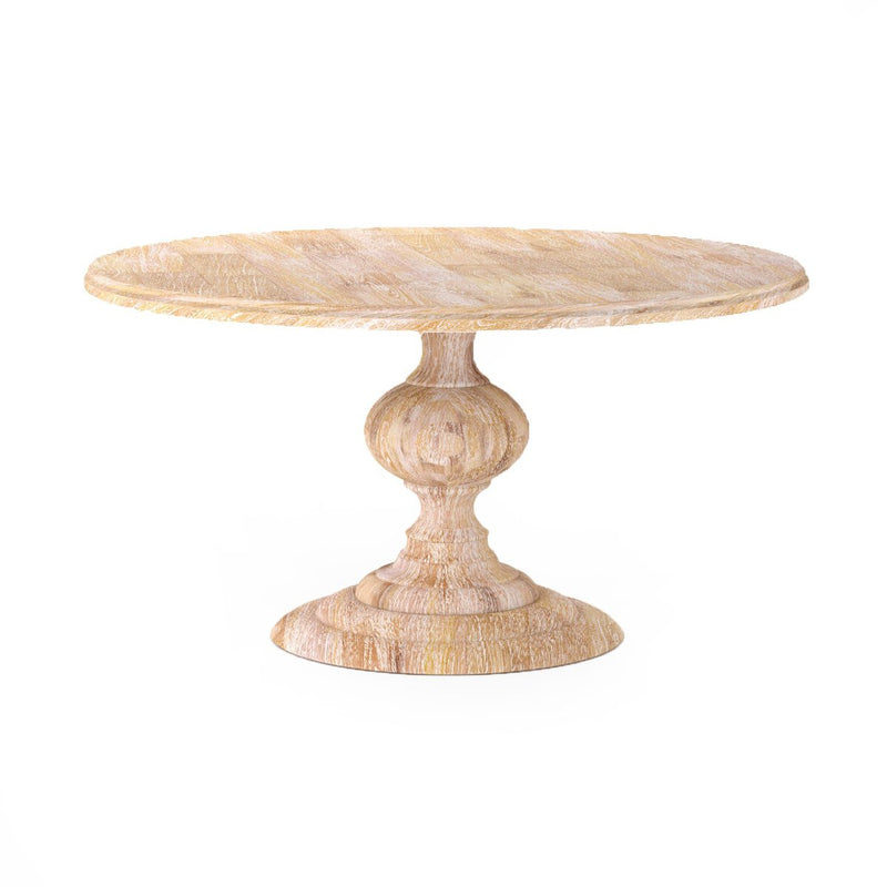 Magnolia Round Dining Table - Whitewash
