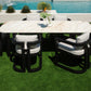 Malibu 96 in. Rectangular Dining Table