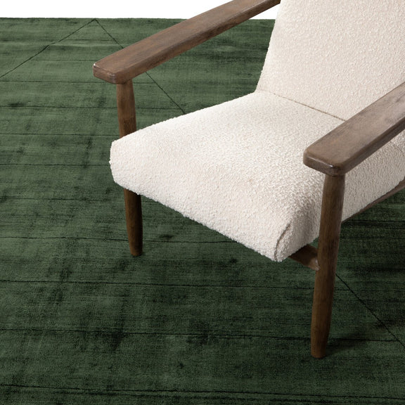 Sadzi Hand Carved Rug - Juniper Green