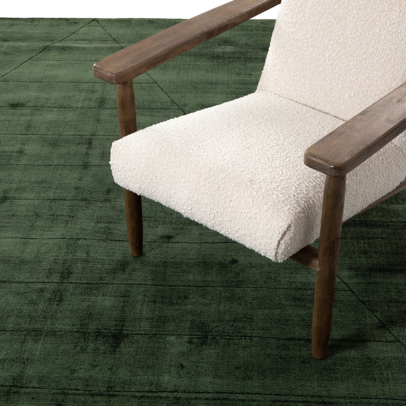 Sadzi Hand Carved Rug - Juniper Green