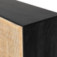 Carmel Sideboard - Black Wash & Natural Cane