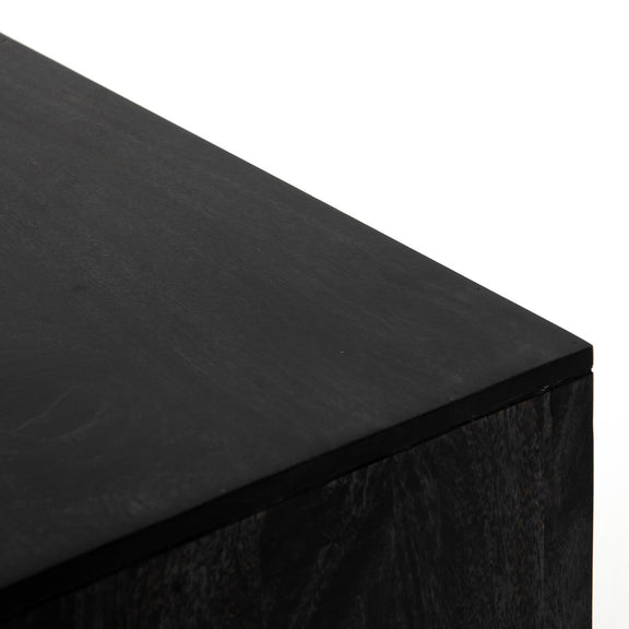 Carmel Sideboard - Black Wash & Natural Cane