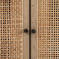 Carmel Sideboard - Black Wash & Natural Cane