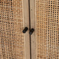 Carmel Sideboard - Black Wash & Natural Cane