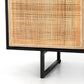 Carmel Sideboard - Black Wash & Natural Cane