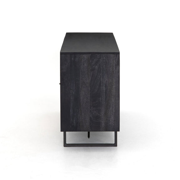 Carmel Sideboard - Black Wash & Natural Cane