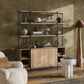 Elena Sideboard and Hutch - Satin Black