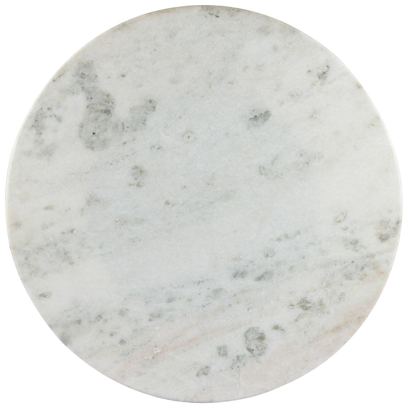 Lucy Round Dining Table - White Marble