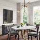 Gage Dining Table - Polished White Marble