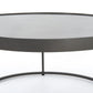 Evelyn Round Nesting Coffee Table - Gunmetal