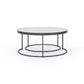 Evelyn Round Nesting Coffee Table - Gunmetal