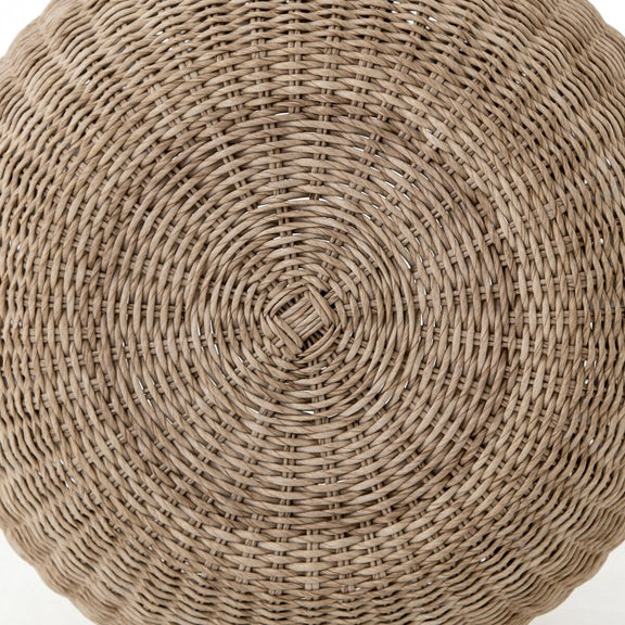 Phoenix Outdoor Accent Stool - Vintage White