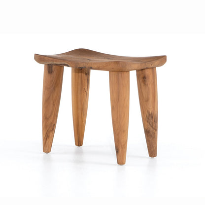 Zuri Outdoor Stool - Aged Natural Teak
