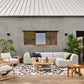 Zuri Outdoor Stool - Aged Natural Teak
