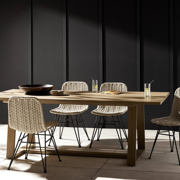 Atherton Outdoor Dining Table - Brown