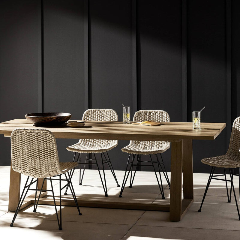 Atherton Outdoor Dining Table - Brown