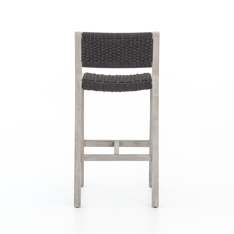 Delano Outdoor Bar + Counter Stool - Weathered Grey