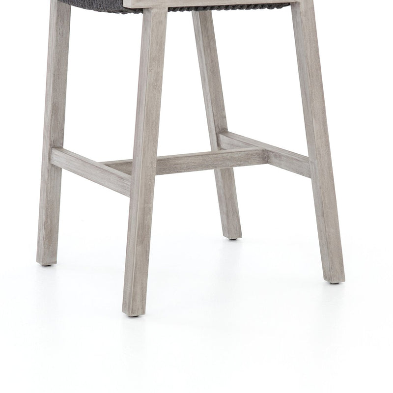 Delano Outdoor Bar + Counter Stool - Weathered Grey