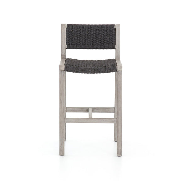 Delano Outdoor Bar + Counter Stool - Weathered Grey
