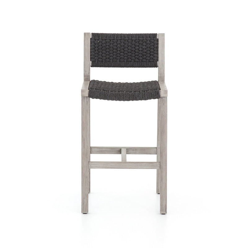 Delano Outdoor Bar + Counter Stool - Weathered Grey