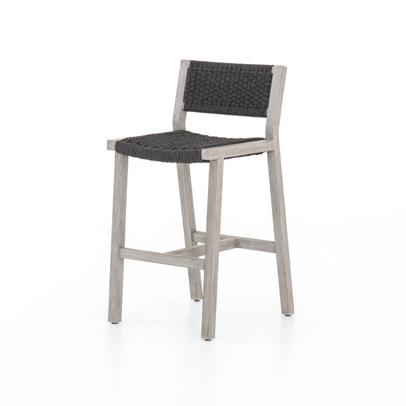 Delano Outdoor Bar + Counter Stool - Weathered Grey