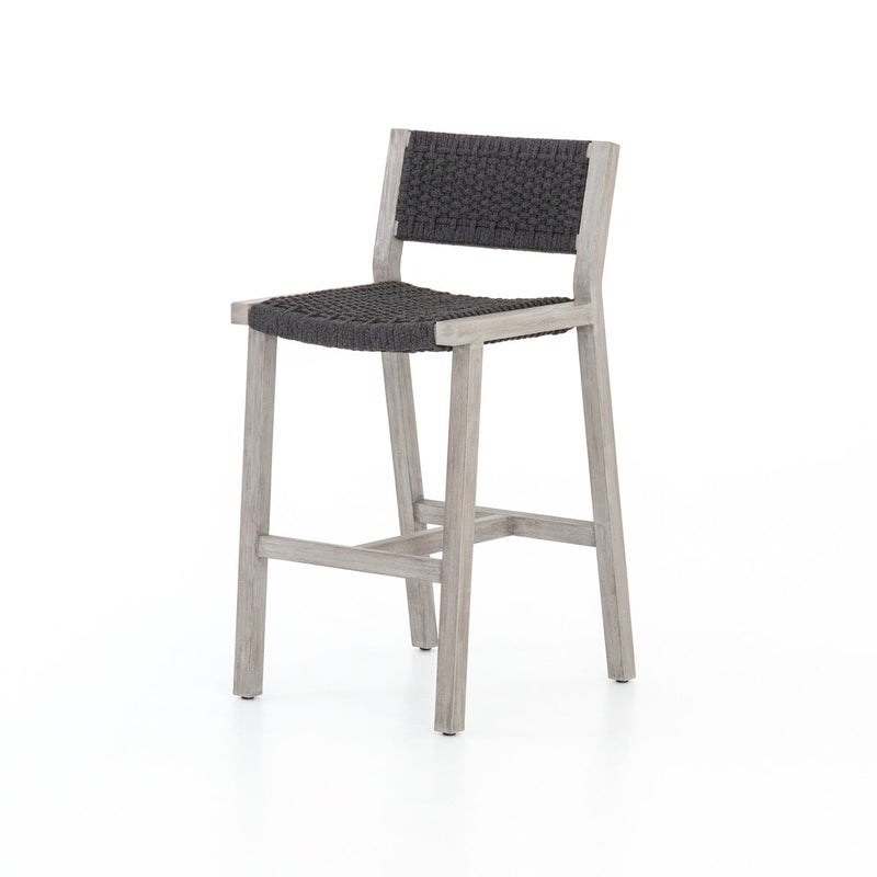Delano Outdoor Bar + Counter Stool - Weathered Grey