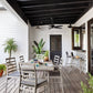 Delano Outdoor Bar + Counter Stool - Weathered Grey