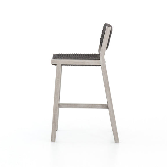 Delano Outdoor Bar + Counter Stool - Weathered Grey