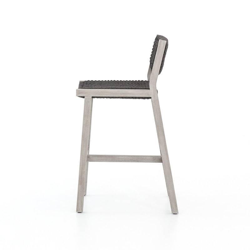 Delano Outdoor Bar + Counter Stool - Weathered Grey