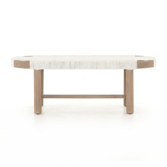 Sumner Outdoor Bench - White Rope