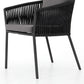 Porto Outdoor Dining Chair - Charcoal