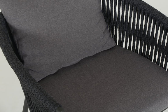Porto Outdoor Dining Chair - Charcoal
