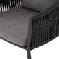 Porto Outdoor Dining Chair - Charcoal