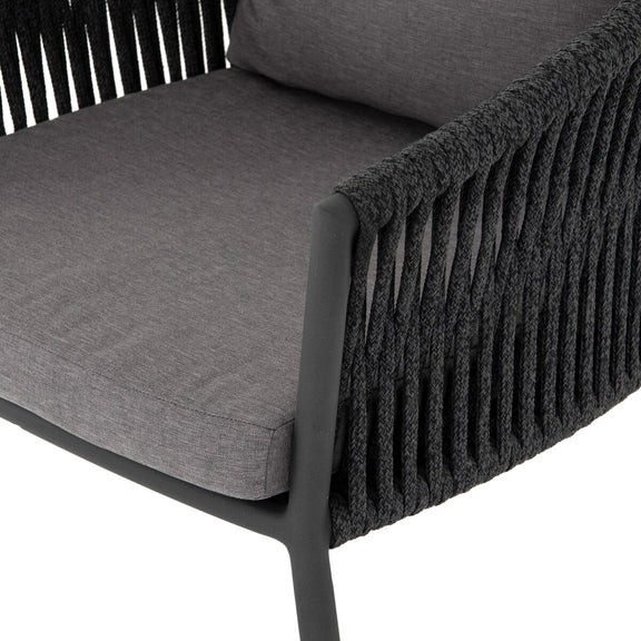 Porto Outdoor Dining Chair - Charcoal