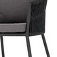 Porto Outdoor Dining Chair - Charcoal