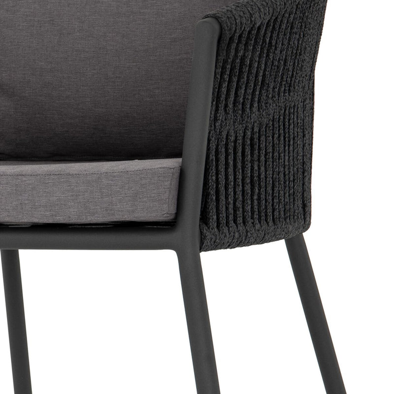 Porto Outdoor Dining Chair - Charcoal