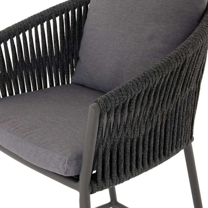 Porto Outdoor Bar & Counter Stool - Charcoal