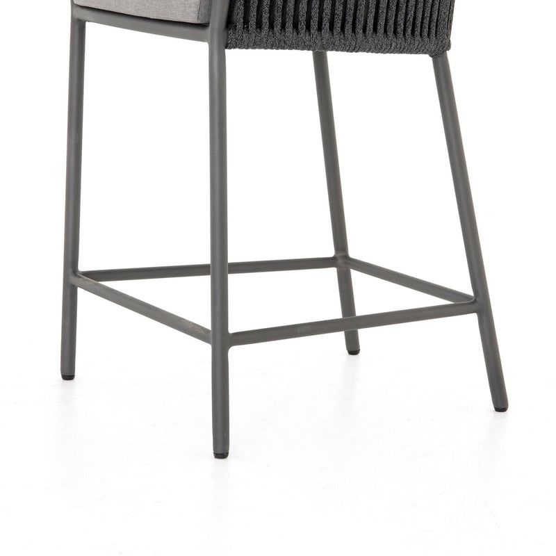Porto Outdoor Bar & Counter Stool - Charcoal