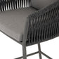 Porto Outdoor Bar & Counter Stool - Charcoal