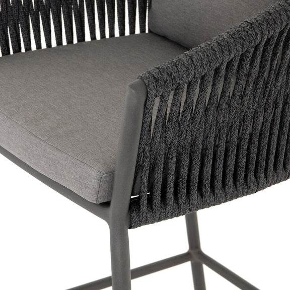 Porto Outdoor Bar & Counter Stool - Charcoal