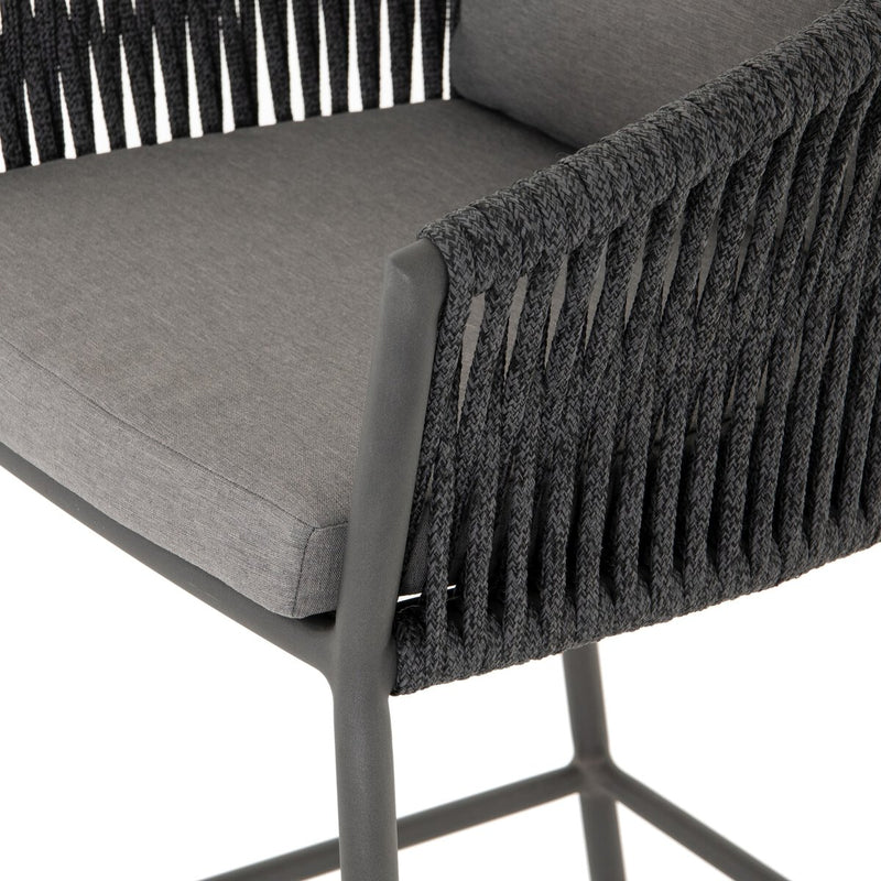Porto Outdoor Bar & Counter Stool - Charcoal