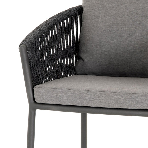Porto Outdoor Bar & Counter Stool - Charcoal