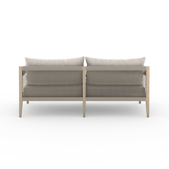 Sherwood Outdoor Sofa, Washed Brown - Stone Grey