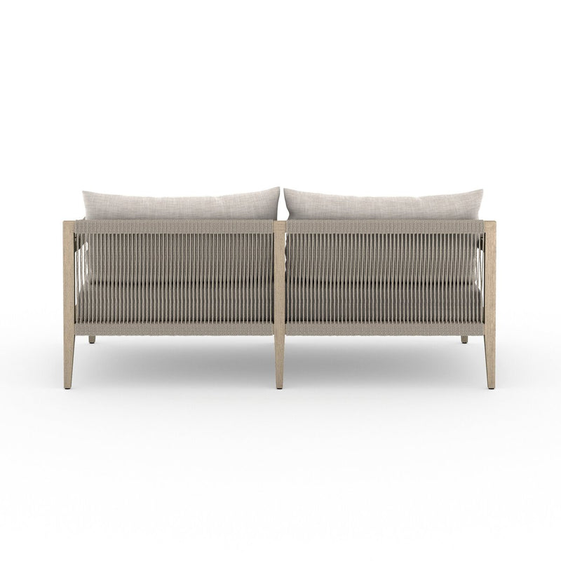 Sherwood Outdoor Sofa, Washed Brown - Stone Grey