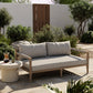 Sherwood Outdoor Sofa, Washed Brown - Stone Grey