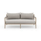 Sherwood Outdoor Sofa, Washed Brown - Stone Grey
