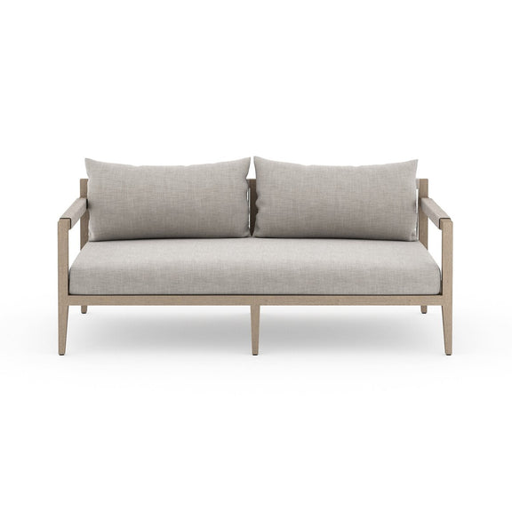 Sherwood Outdoor Sofa, Washed Brown - Stone Grey